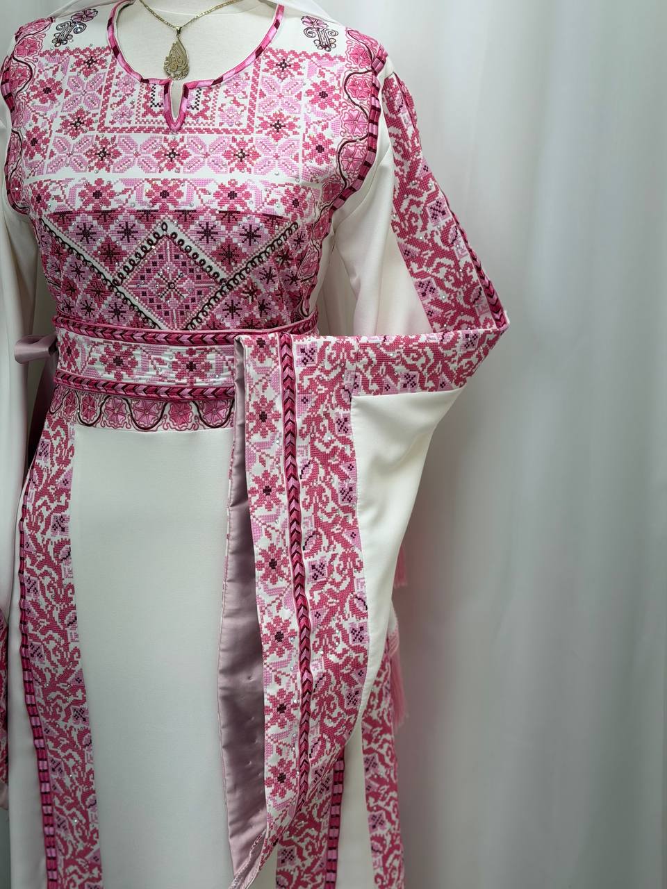 Bisan Palestinian Embroidered Thobe Set