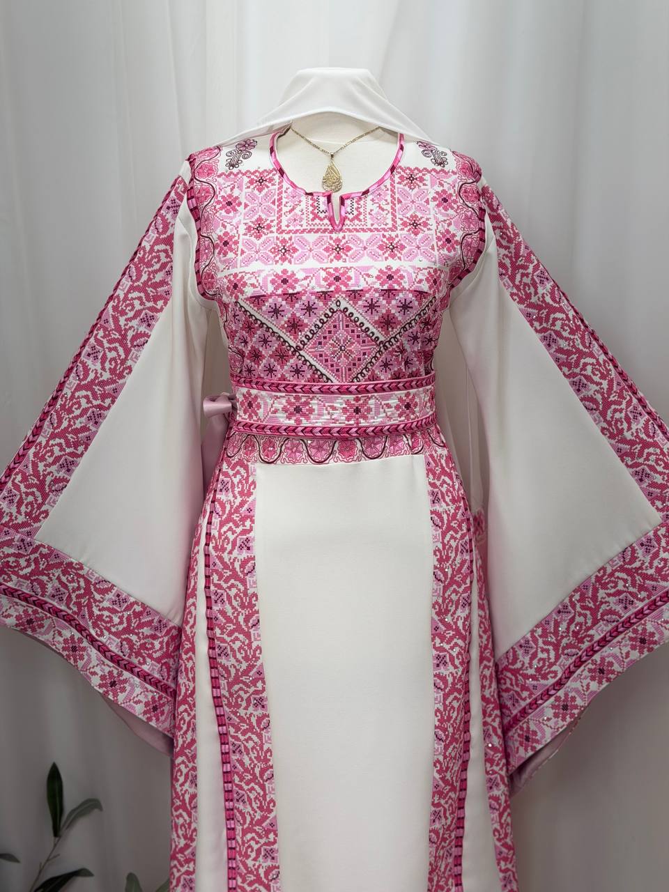 Bisan Palestinian Embroidered Thobe Set
