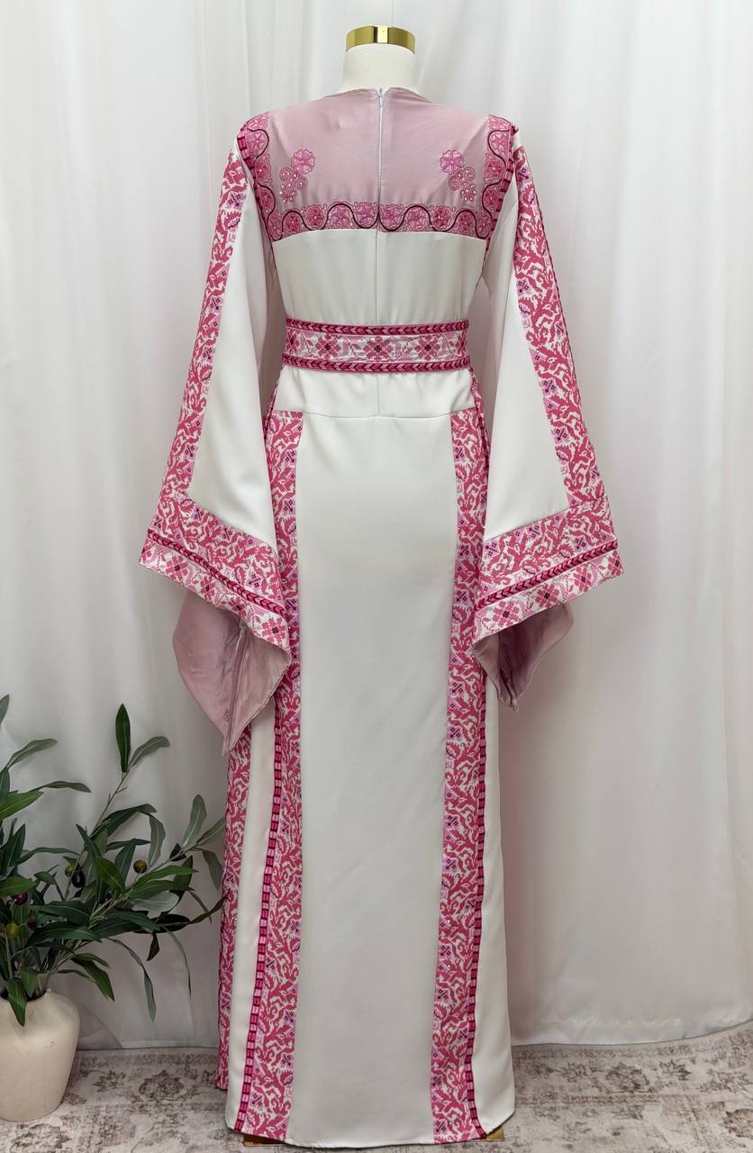 Bisan Palestinian Embroidered Thobe Set