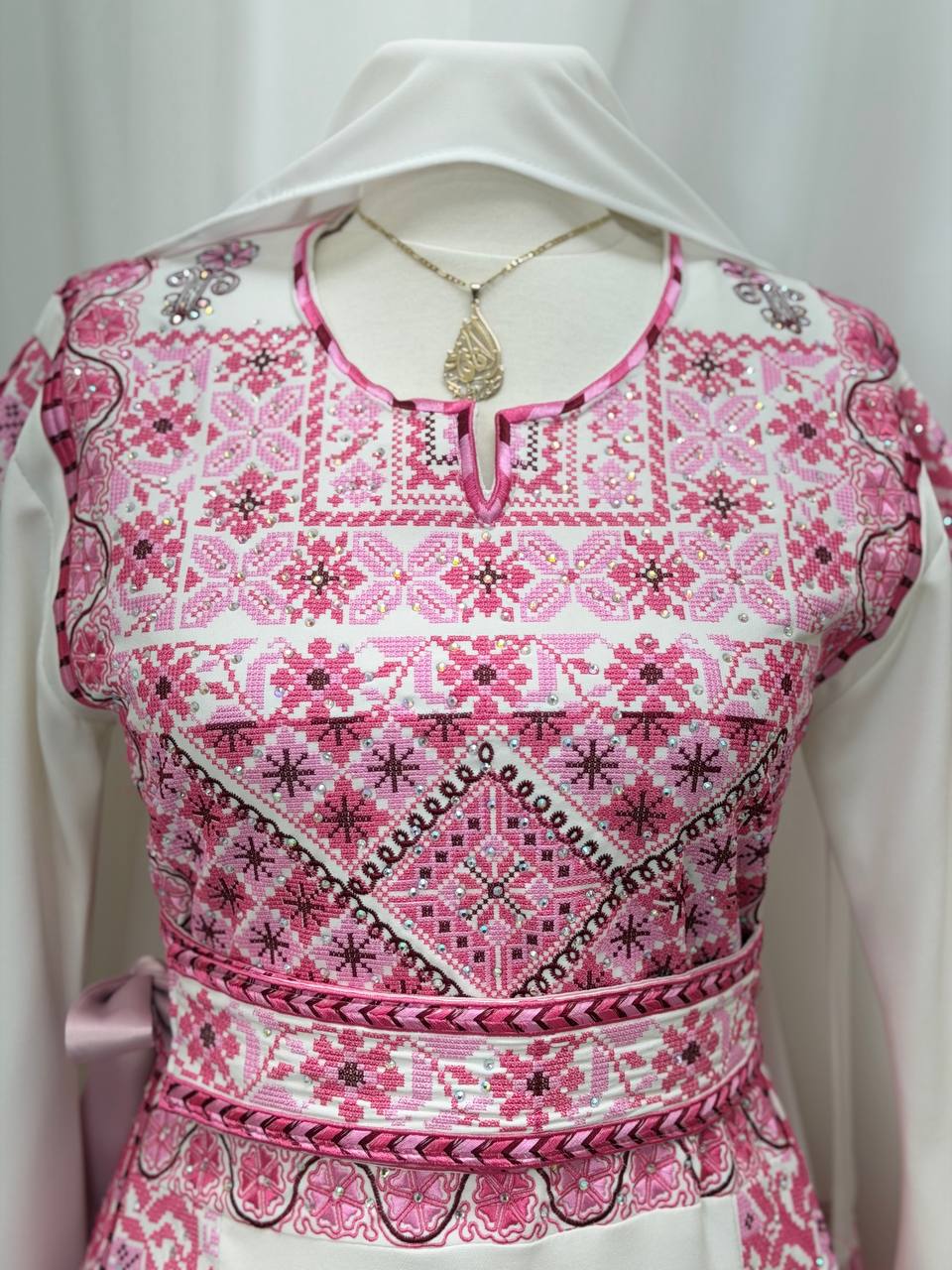 Bisan Palestinian Embroidered Thobe Set