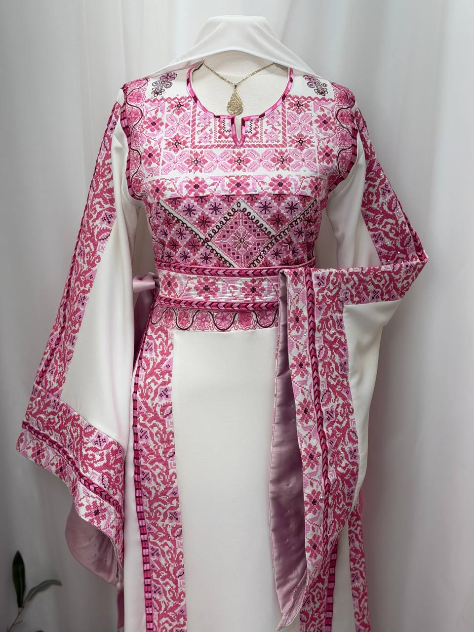 Bisan Palestinian Embroidered Thobe Set