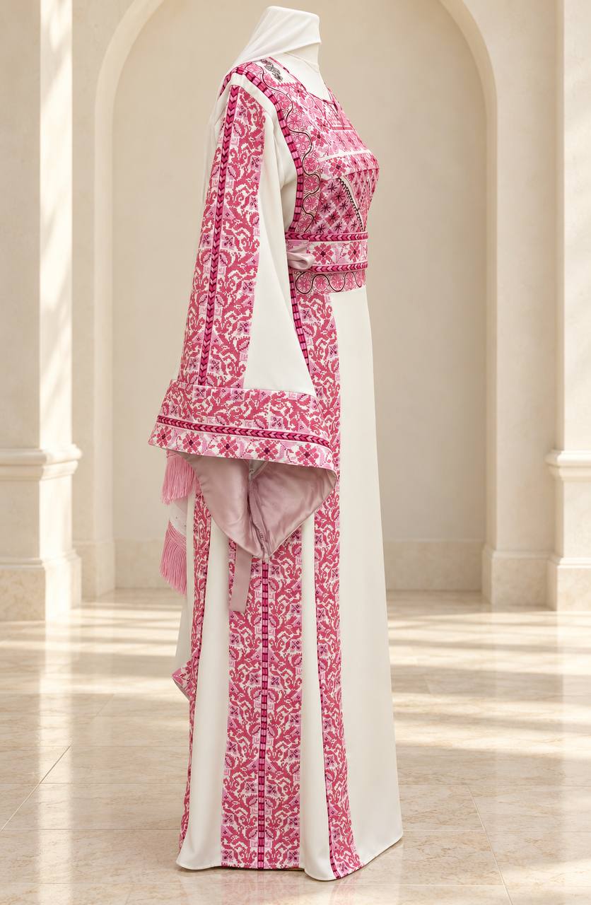 Bisan Palestinian Embroidered Thobe Set