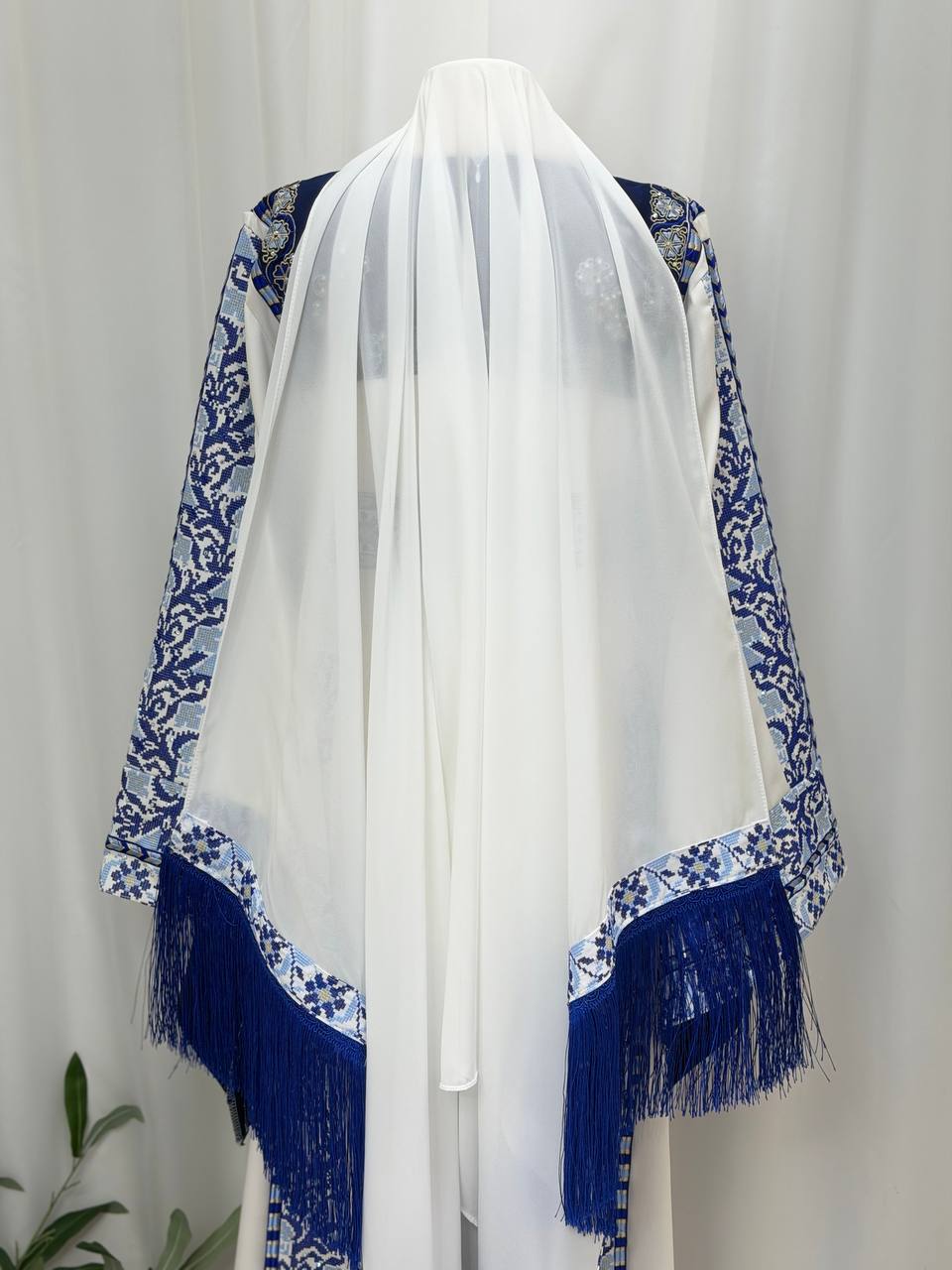 Areej – Palestinian Embroidered Thobe with Matching Belt & Shawl
