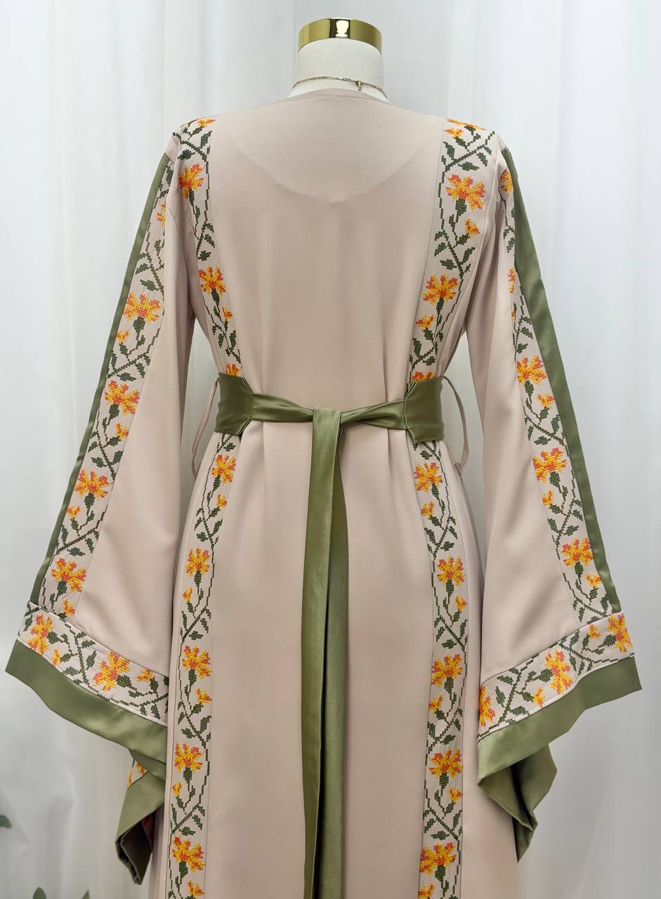 Bisan & Jafra – Palestinian Floral Embroidered Thobe