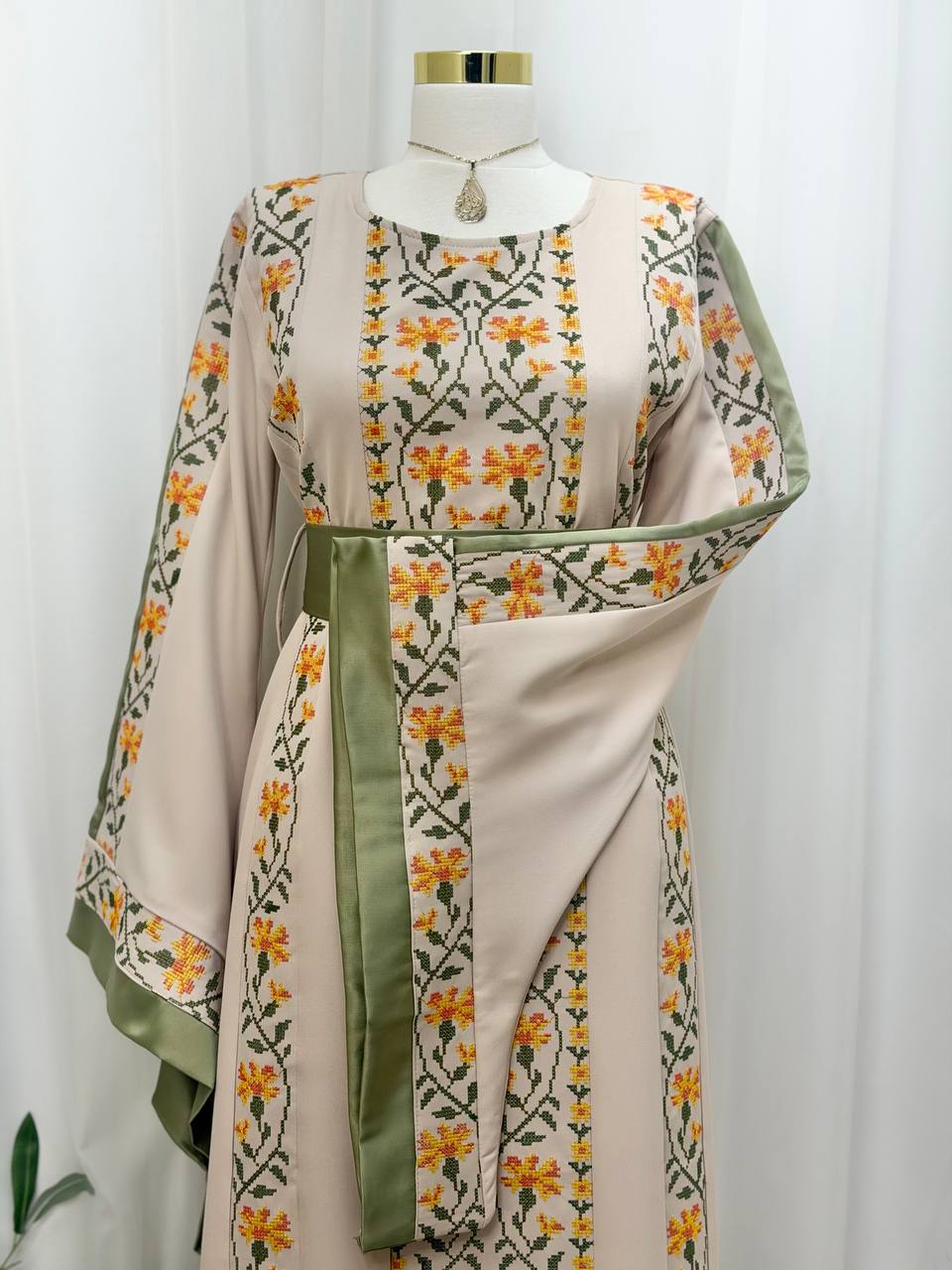 Bisan & Jafra – Palestinian Floral Embroidered Thobe