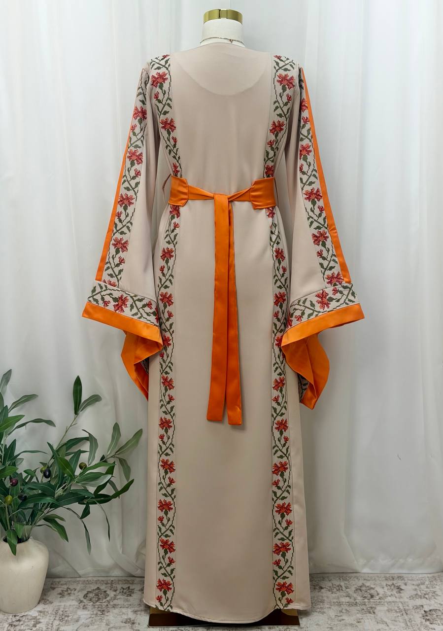 Bisan & Jafra – Palestinian Floral Embroidered Thobe