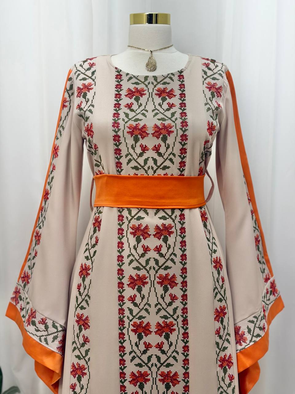 Bisan & Jafra – Palestinian Floral Embroidered Thobe