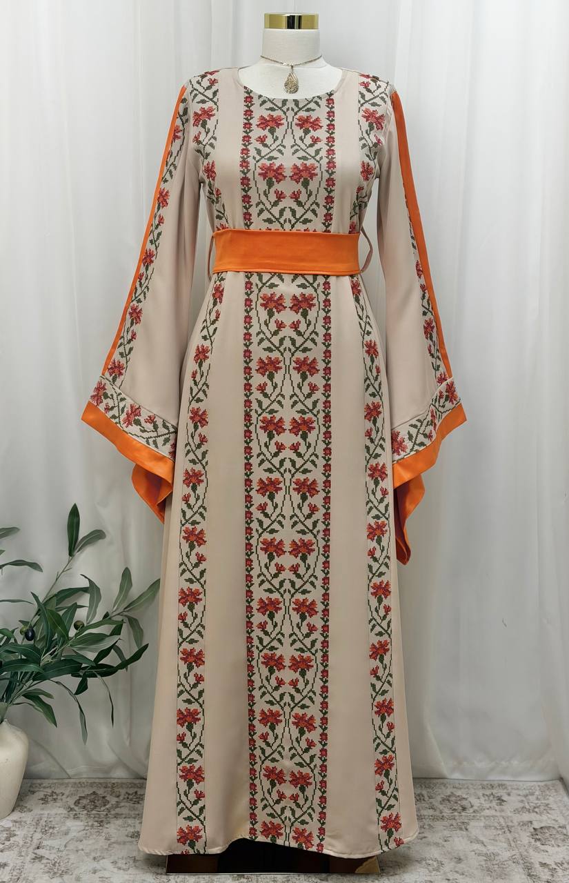 Bisan & Jafra – Palestinian Floral Embroidered Thobe