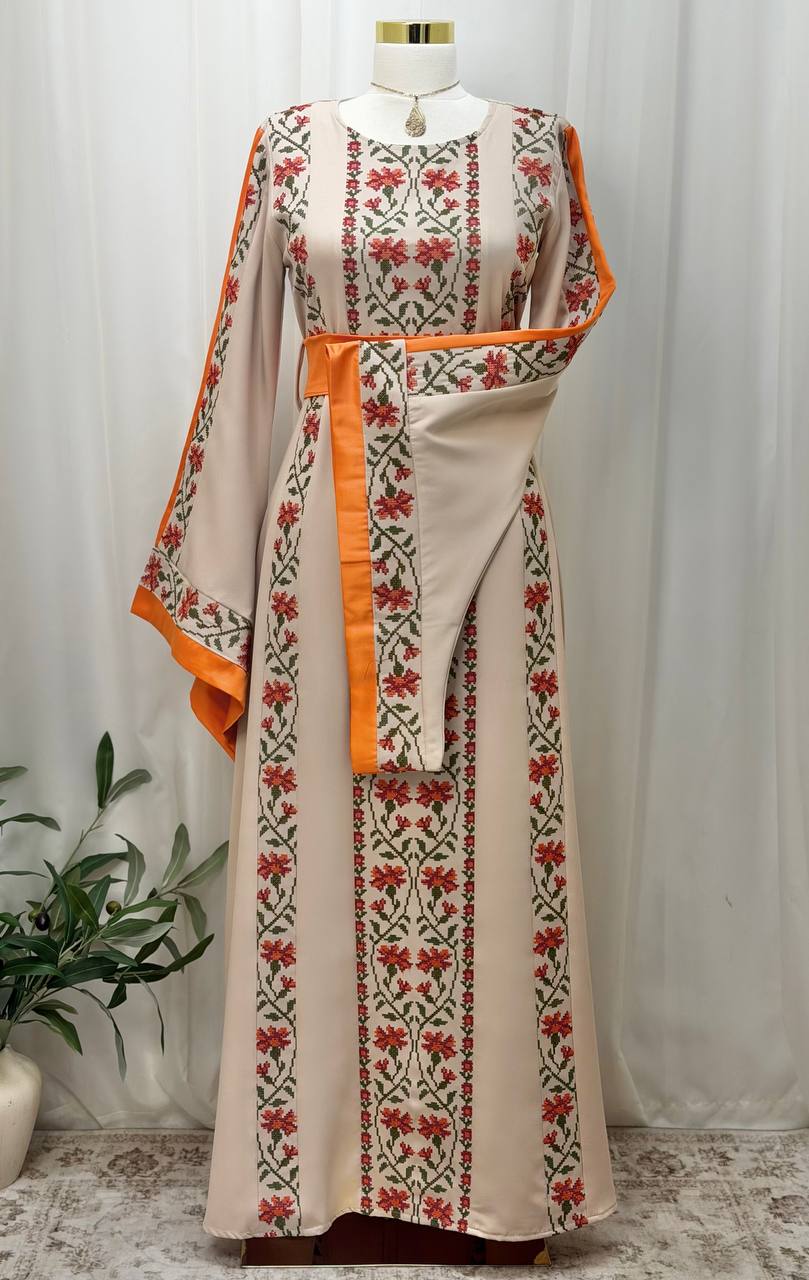 Bisan & Jafra – Palestinian Floral Embroidered Thobe