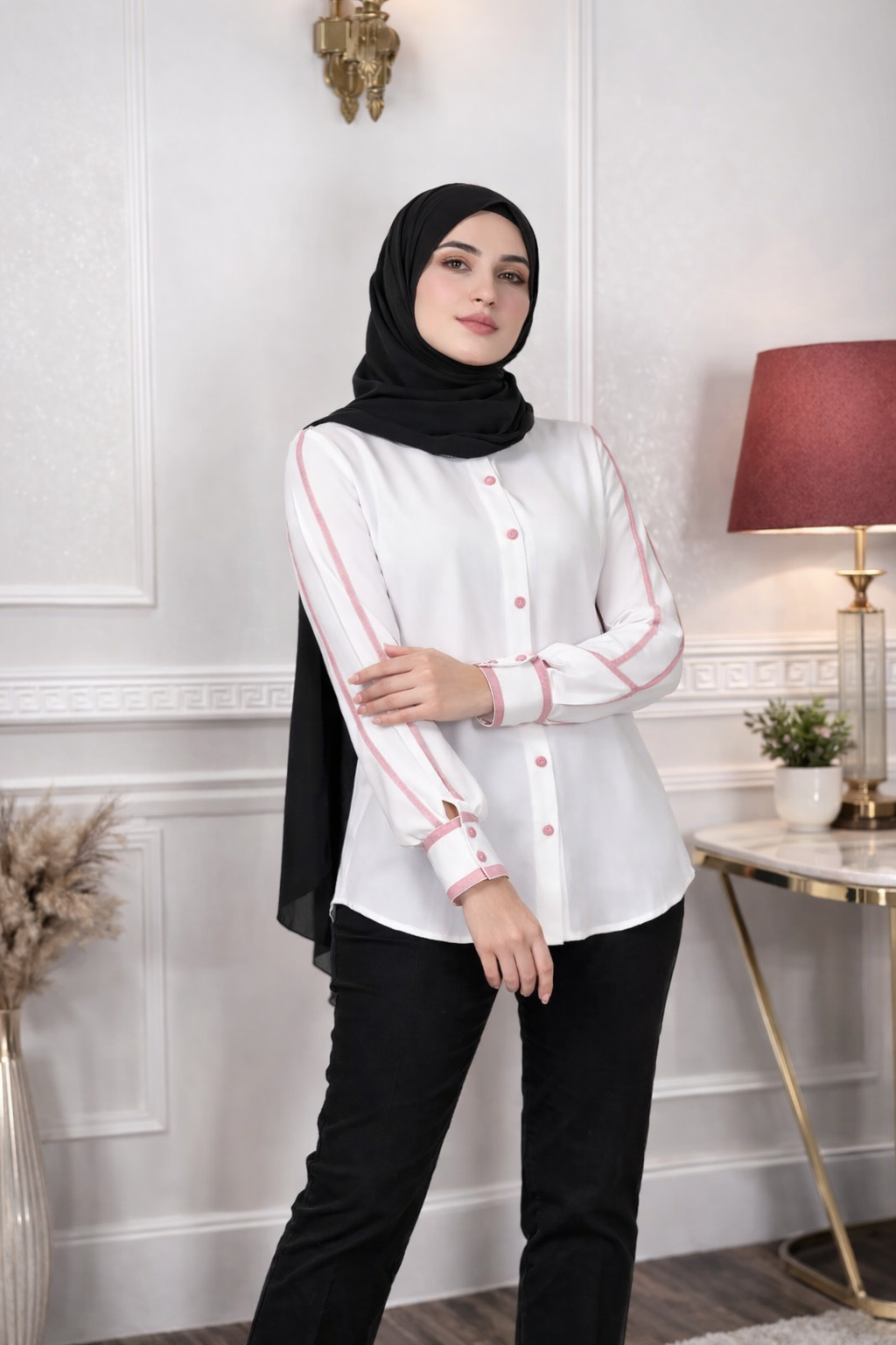 Contrast Ping Shirt-The unique contrasting colors add a modern twist to a classic shirt