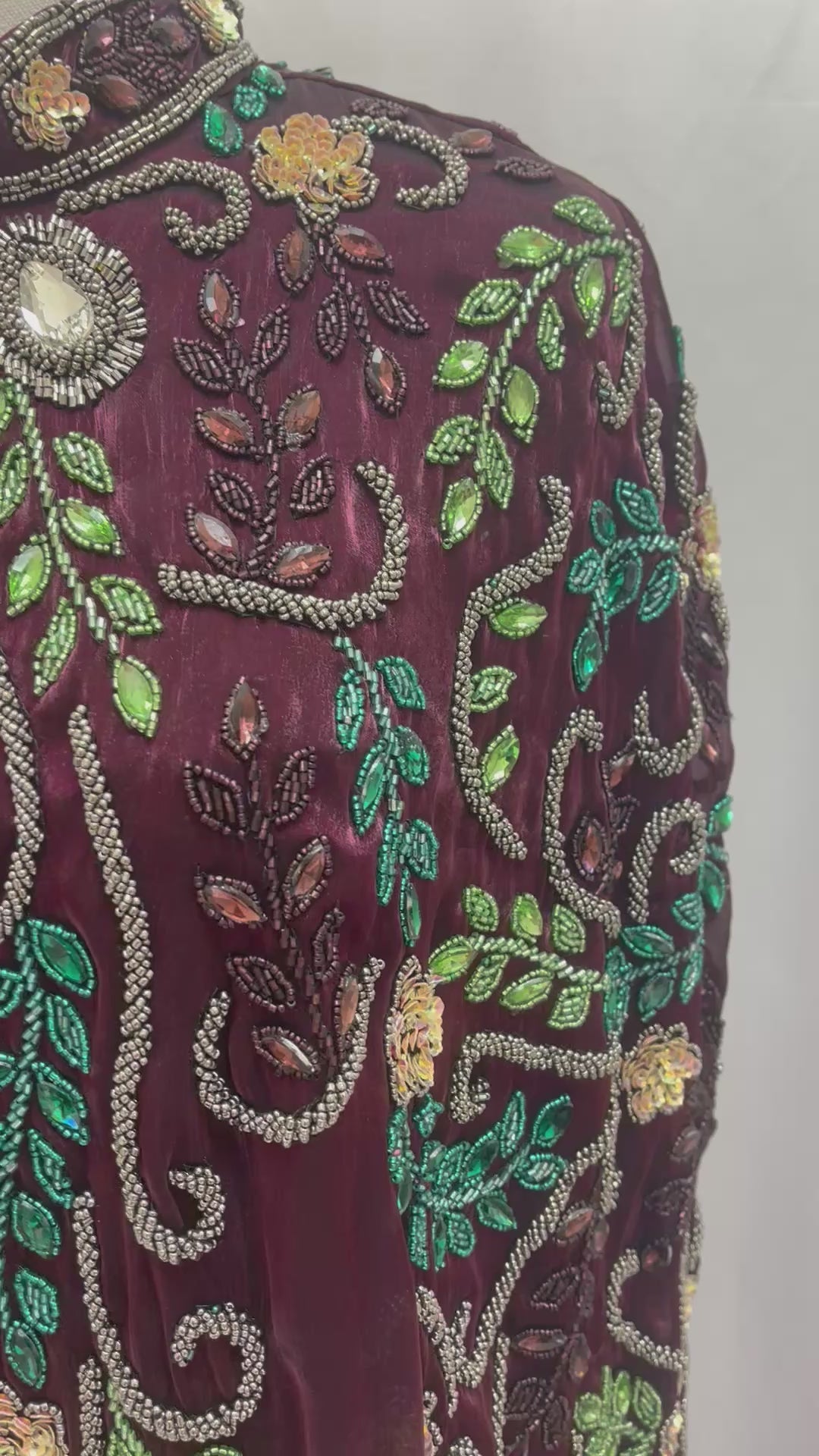 Gorgeous embroidered long kaftan for women