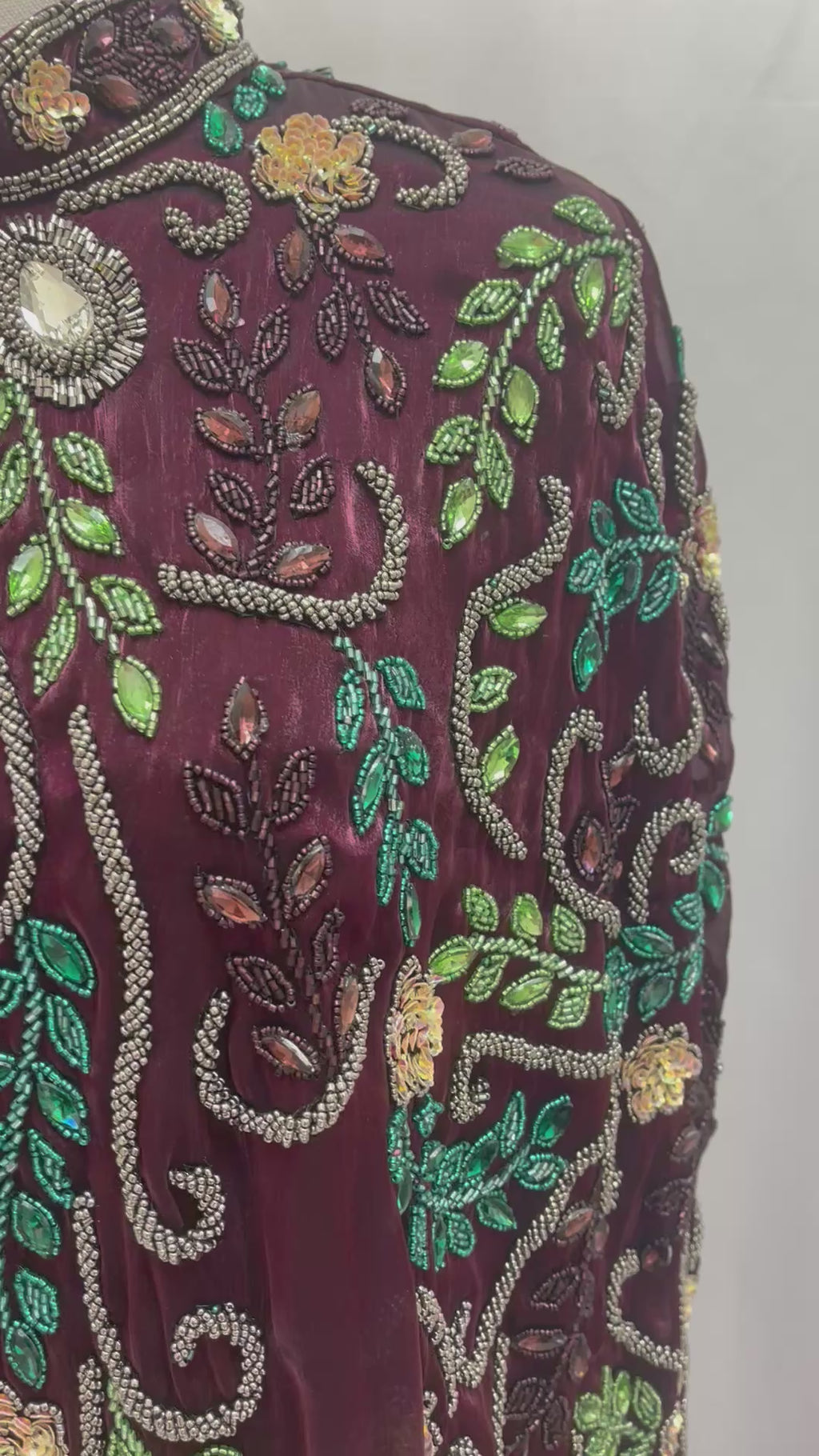 Gorgeous embroidered long kaftan for women
