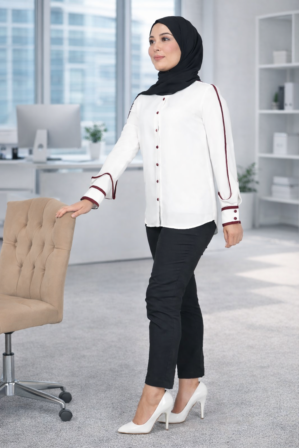 Contrast Ping Shirt-The unique contrasting colors add a modern twist to a classic shirt