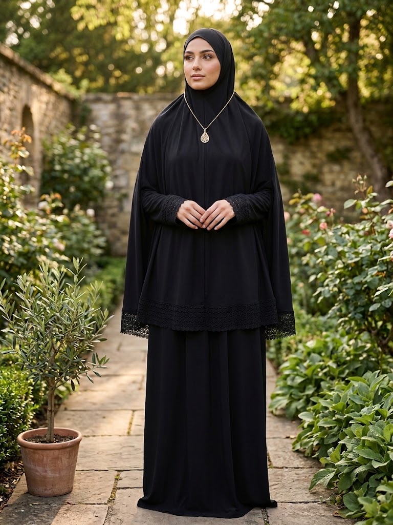 Janna 2-Piece Prayer Set - Elegant Islamic Prayer Outfit