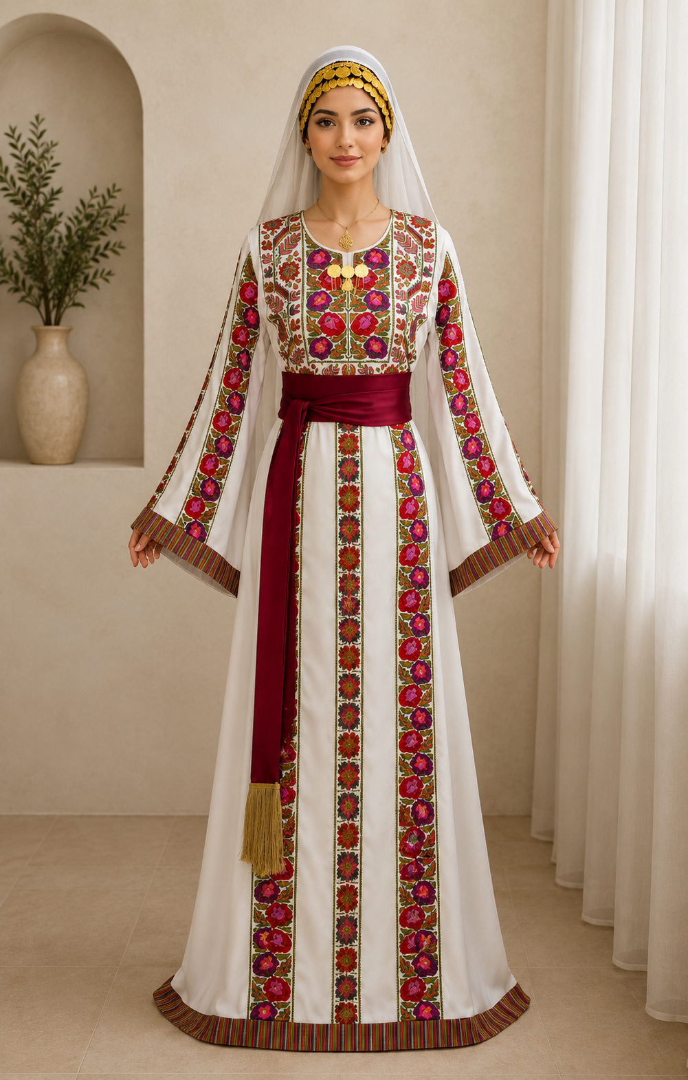 Lina Embroidered Thoub